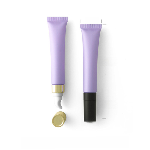 Bulk 20ml Purple Polished Soft Tube Zinc Alloy Massage Head Packaging for Eye Cream Essence