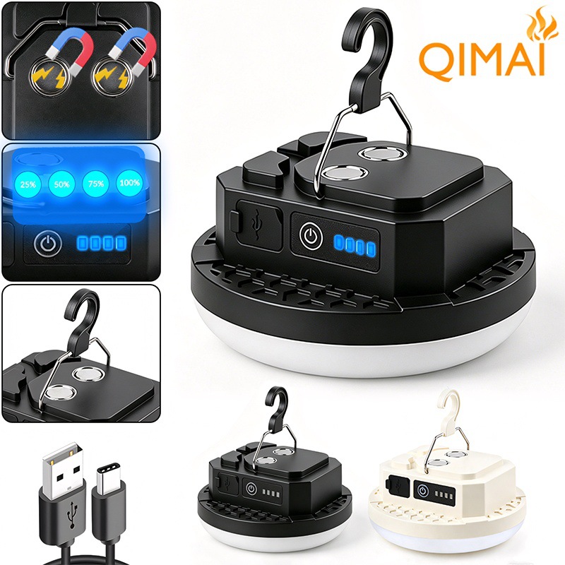 New Cross-border Product: LED Light, Portable Hanging USB Rechargeable Lamp, Outdoor Camping Ambiance Tent Light_desvips.com