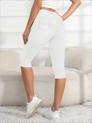 ATC08398 European and American Style Tight Jeans Seven-Eighths Length Versatile Casual