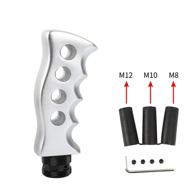 New Car Modified Manual Gear Lever Head Manual Gear Modified Resin Metal Gear Head Wave Stick Head (Cab and accessories) - silver-standard
