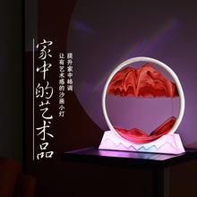 网红ins流沙画小夜灯动态沙漏桌面装饰摆件氛围灯温馨送男女礼物