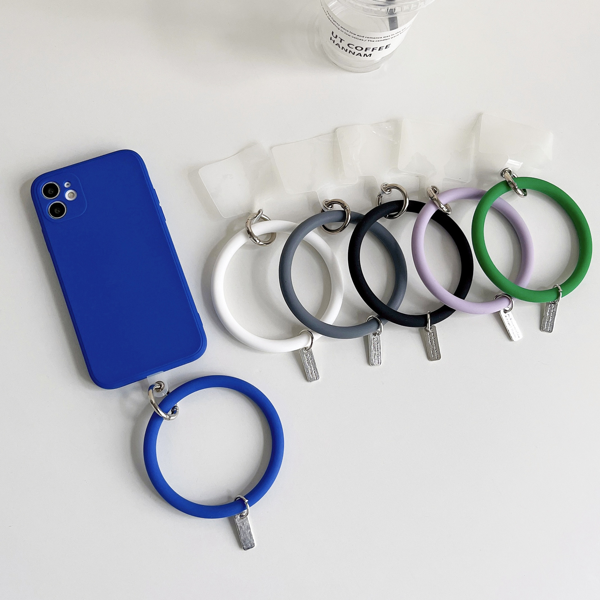 Braccialetto in silicone portatile adatto per custodia del telefono Apple 13promax, braccialetto da donna, accessori pendenti antigoccia,_voghion.com