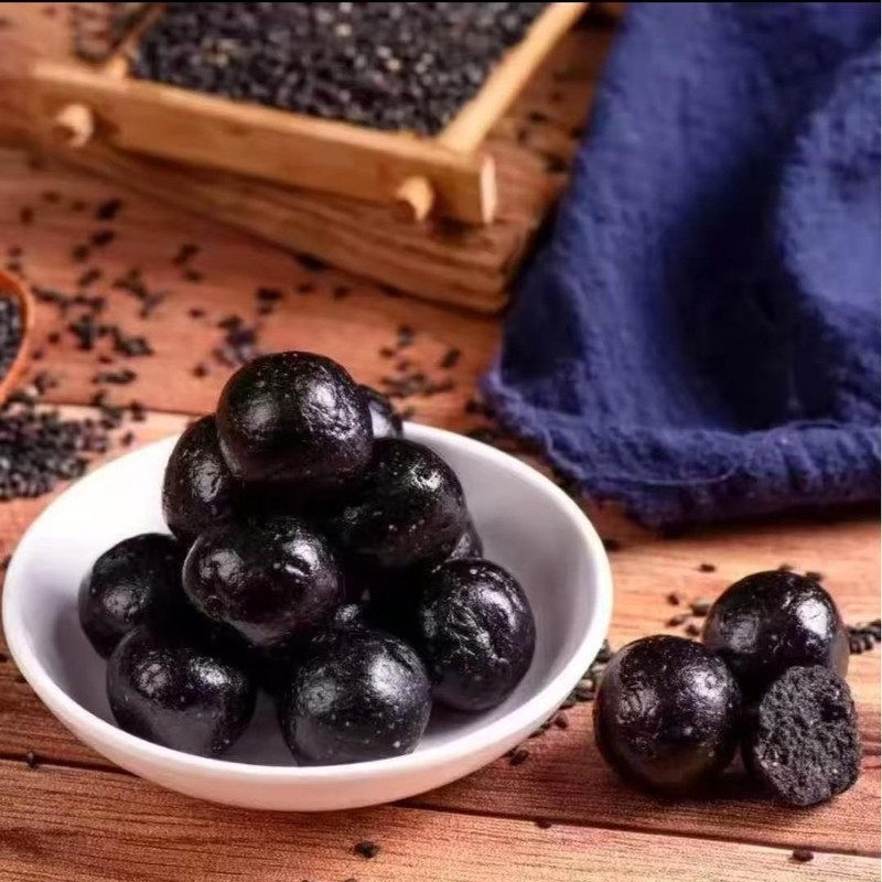 桑麻丸200g九蒸九晒卸売代発源メーカー黒ゴマ桑葉丸即食快桑麻丸|undefined
