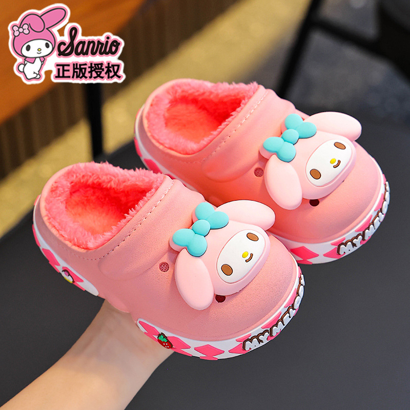 Sanliou zapatillas de algodón de invierno para niños, niños y niñas, calentamiento, bolsas de algodón para niños y medianos, bolsas de zapatos de algodón para niños