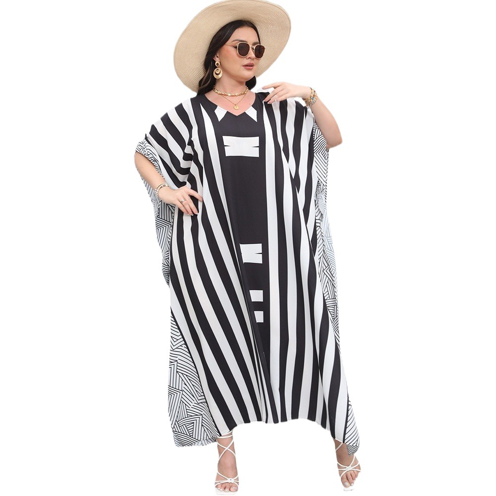 Cruz-frontera europea y americana playa más el vestido de tamaño bohemio traje bikini Smock suéter traje de baño 5d132