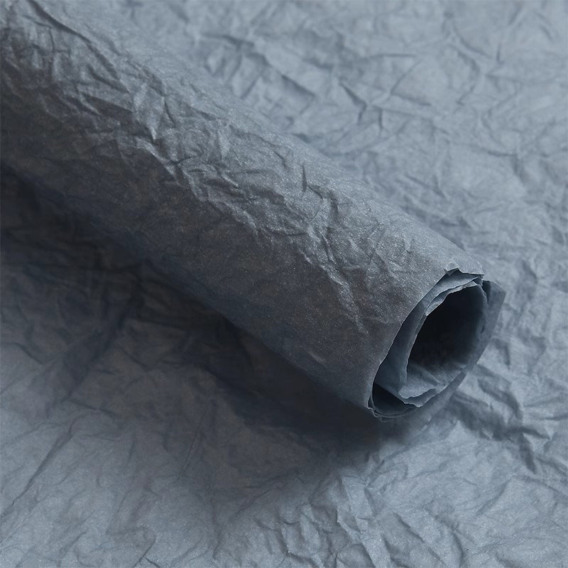 Papel de seda plisado al por mayor para floristerías, papel para envolver regalos florales, embalaje para ramos, material de papel natural hecho a mano, papel enrollado a mano.