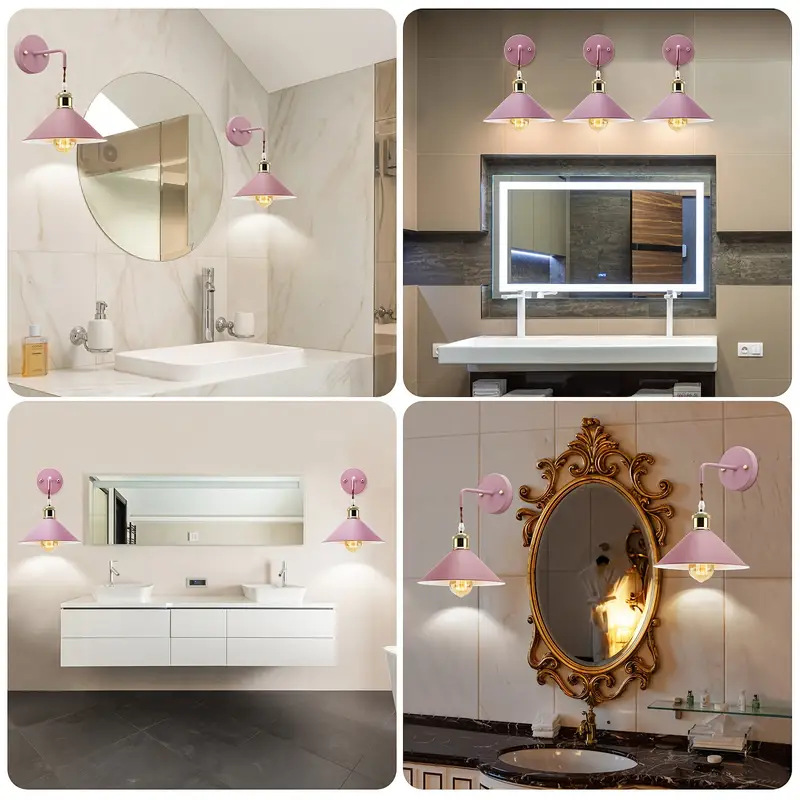 lámpara de pared de cabezal de cama nórdica industrial retro estilo americano barra de hierro forjado iluminación de balcón lámpara de pared LED lámpara de pared de hierro forjado