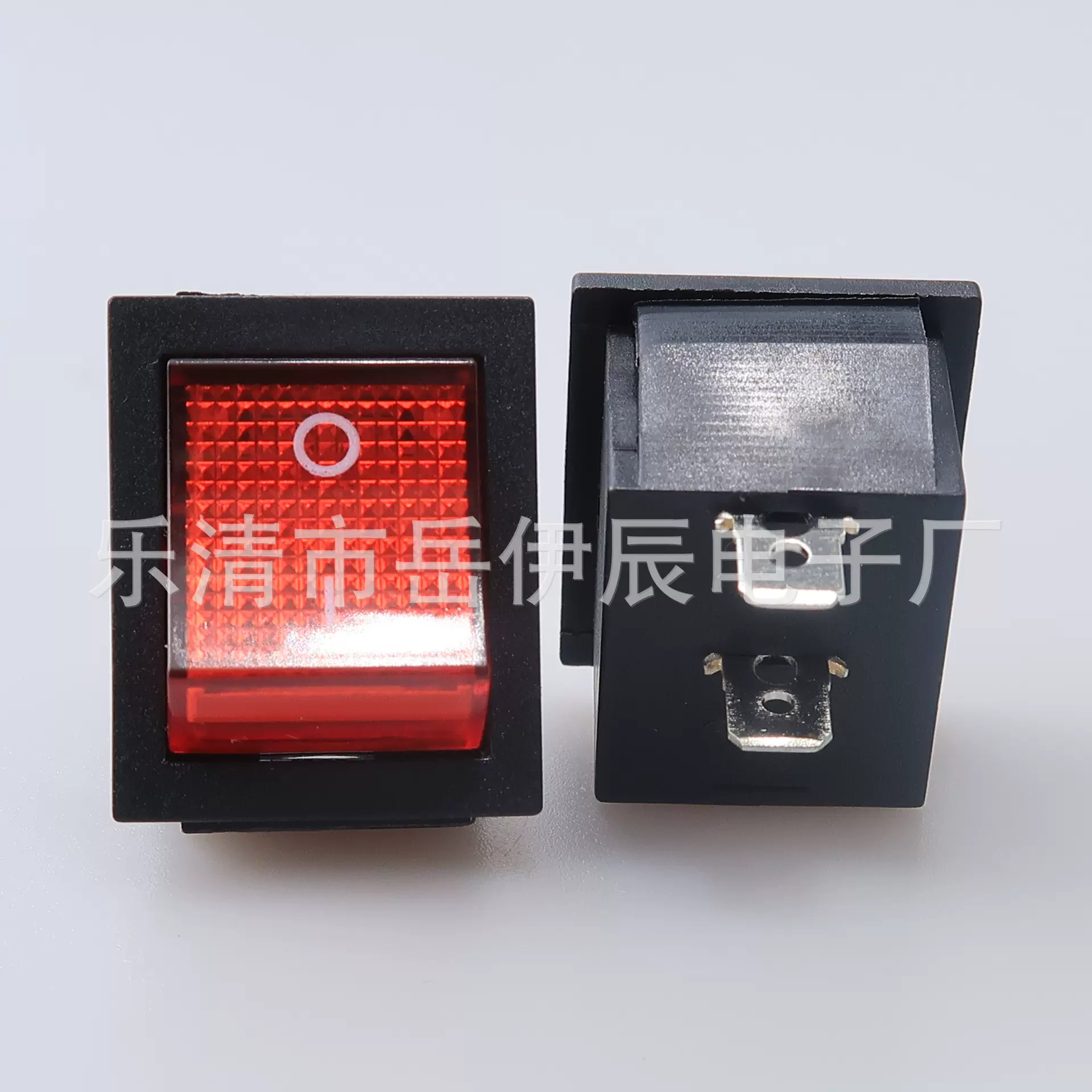 船型开关KCD4二脚二档KCD4中间2脚31*25船型翘班开关