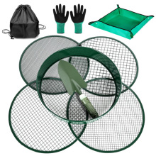 跨境专供园艺用可拆卸土壤筛堆肥泥土花园岩石筛镀锌铁丝筛土网