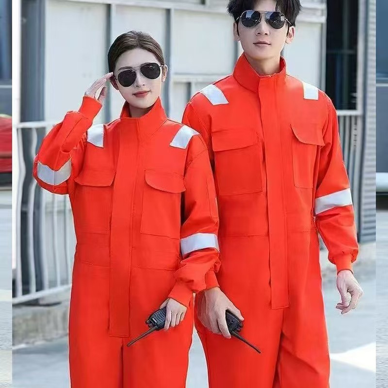 Primavera y otoño ropa de trabajo antiestática de manga larga ropa de protección contra el trabajo tira reflectante resistente al desgaste a prueba de suciedad ropa de protección contra el polvo