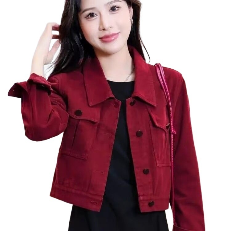 网红小个子牛仔外套女短款宽松韩版春秋休闲百搭夹克上衣短外套女|undefined