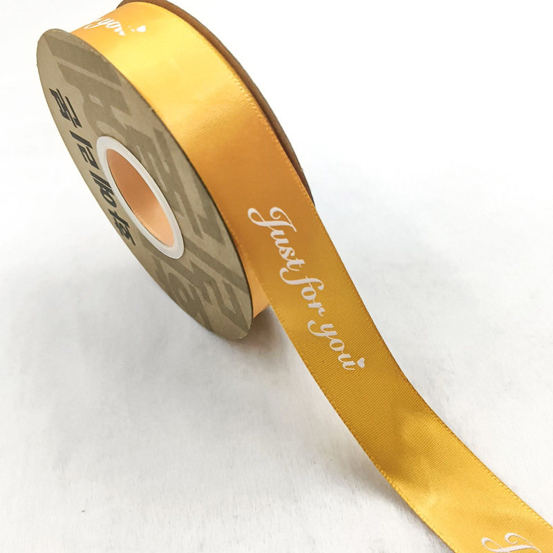 Cinta inglesa de 2,5 cm de poliéster con embalaje de arco de regalo para hornear Cinta de regalo cinta de embalaje de flores al por mayor