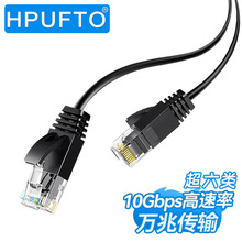 CAT6超细网线无氧铜带屏蔽万兆线24AWG室内电脑成品网络细跳线