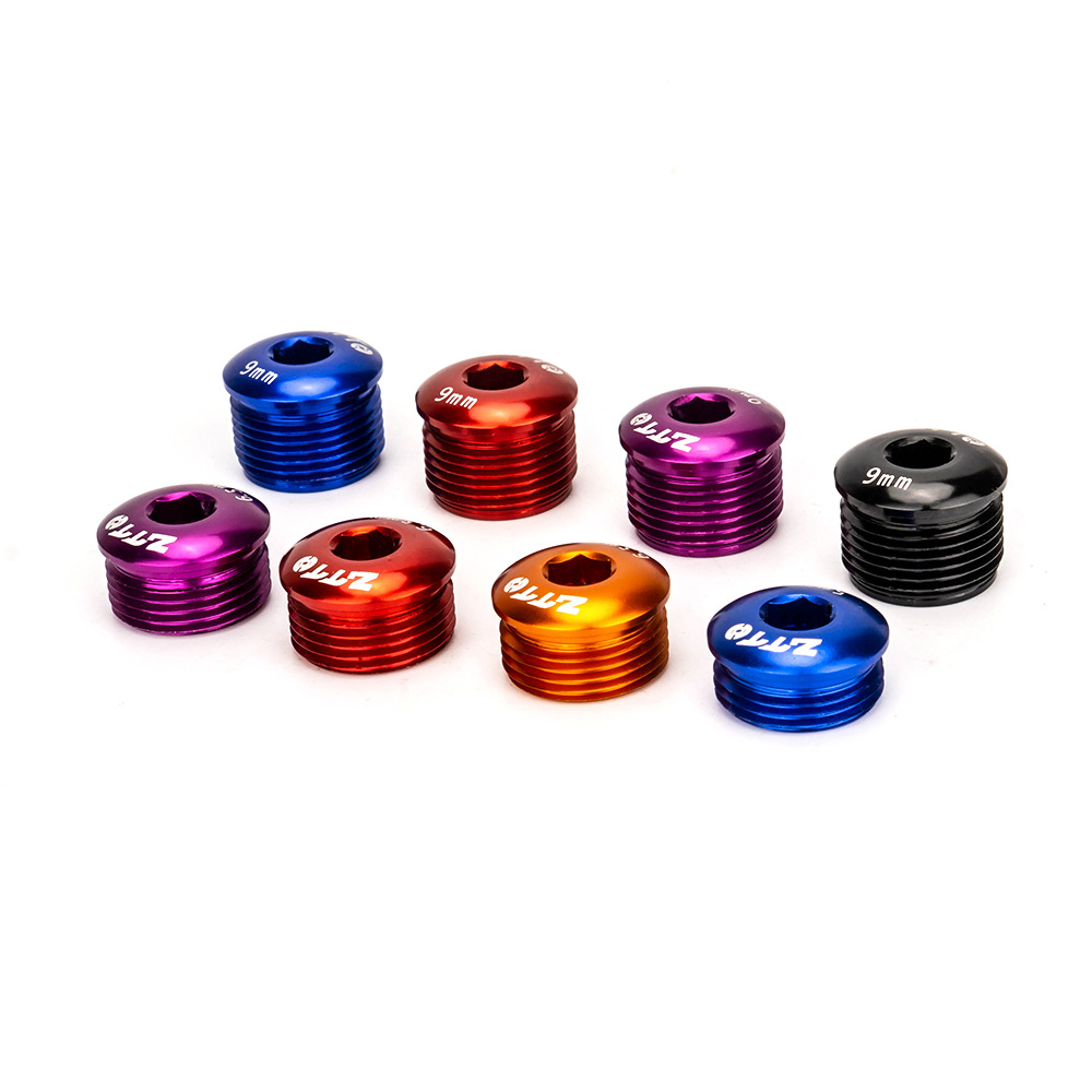 Bicicleta de montaña cubierta antipolvo tapón antipolvo de aleación de aluminio tornillo de bloqueo piezas de repuesto de bicicleta piezas de reparación de pedal