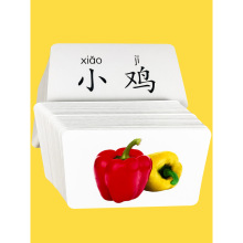 宝宝彩色卡片识图早教卡2/3/4/5/6岁儿童识字卡幼儿认字看图启蒙
