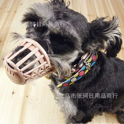 № 4 Мягкая Пластиковая крышка для рта для домашних животных Маска для собачьего рта | Товары для домашних животных с защитой от укусов, вызовов, сбора и укусов