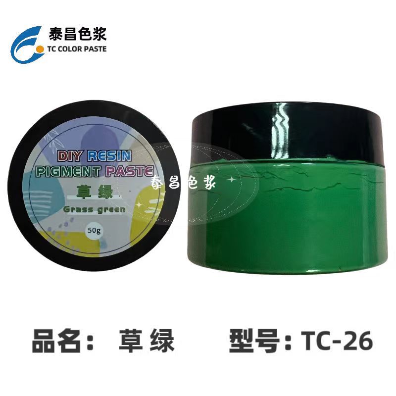 TC-26 접착제 색상 페이스트 잔디 녹색, 열린 병 50g