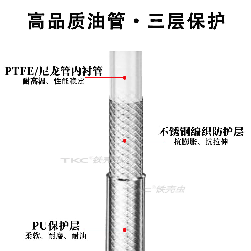 Neutral Brake Oil Pipe Motorcycle Hydraulic Brake Line Oil Hose Connector for Atv Motorbike