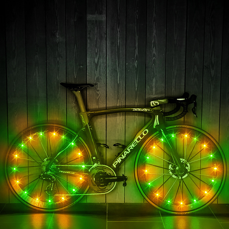 メーカー越境電子商取引自転車ホイールライトホットウィールスポークライトナイトライディングライトタイヤライトナイトランニングライトLEDライトストリング|undefined