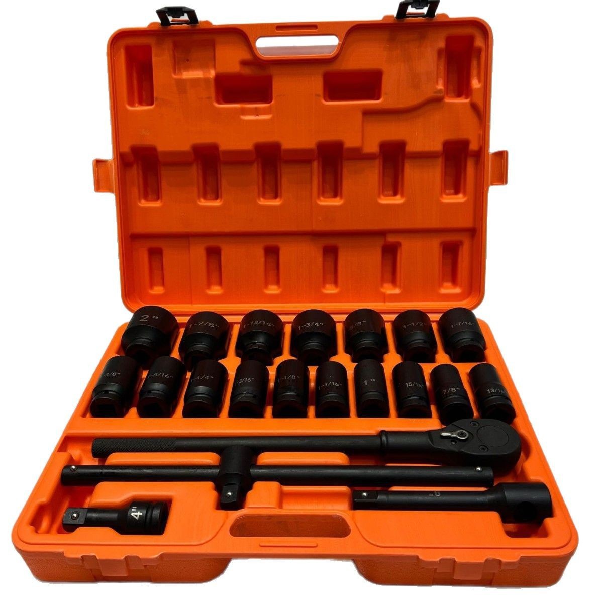 重型21件套套筒组套3/4风炮大套筒套装六角梅花套筒大机器车维修