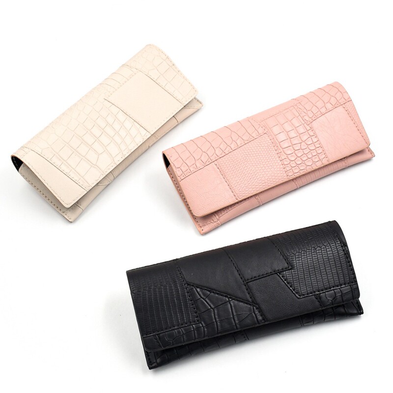 New Crocodile Pattern Fashionable Glasses Bag, Large Capacity Storage Bag, Convenient Portable Travel Waterproof Sunglasses Case New Crocodile Pattern Fashionable Glasses Bag, Large Capacity Storage Bag, Convenient Portable Travel Waterproof Sunglasses Case