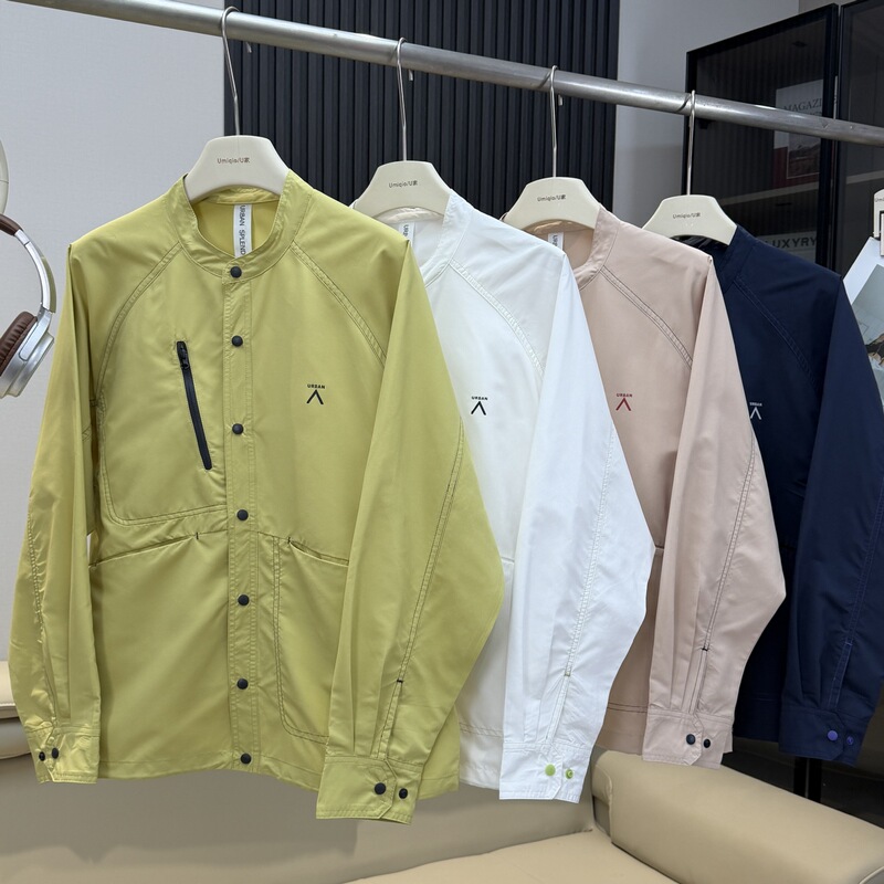 Kemi Ai Jiao Jia! Outdoor Mountain-Style Breathable Quick-Dry Loose Casual Stand-Collar Long-Sleeve Shirt Jacket for Women Kemi Ai Jiao Jia! Outdoor Mountain-Style Breathable Quick-Dry Loose Casual Stand-Collar Long-Sleeve Shirt Jacket for Women