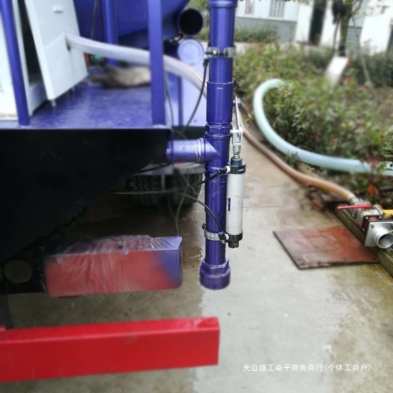 G*批程力洒水车气动阀DN50改装气缸切断阀门开关2寸不锈钢球阀6其