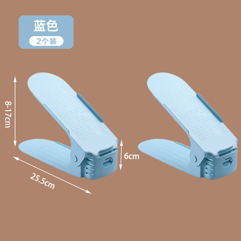 Estante de almacenamiento ajustable de zapatos soporte de zapatos de doble capa dormitorio armario de zapatos acabado estratificado estante de almacenamiento de zapatillas artefacto mágico
