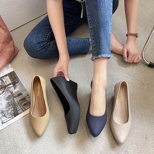 Baotou Wedge Heel Inner Heightening Waterproof Fashionable Jelly Shoes Rubber Casual Beach Shoes Pointed Toe Soft Surface Women's Rain Boots
