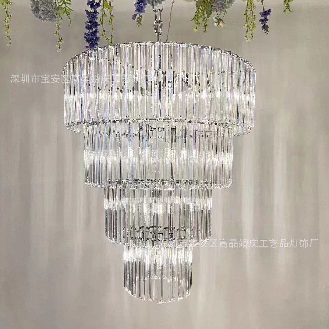 4단 - 직경 0.63m (전구 8개) 3*20CM 고품질 아크릴 바, 품질을 확인하세요.