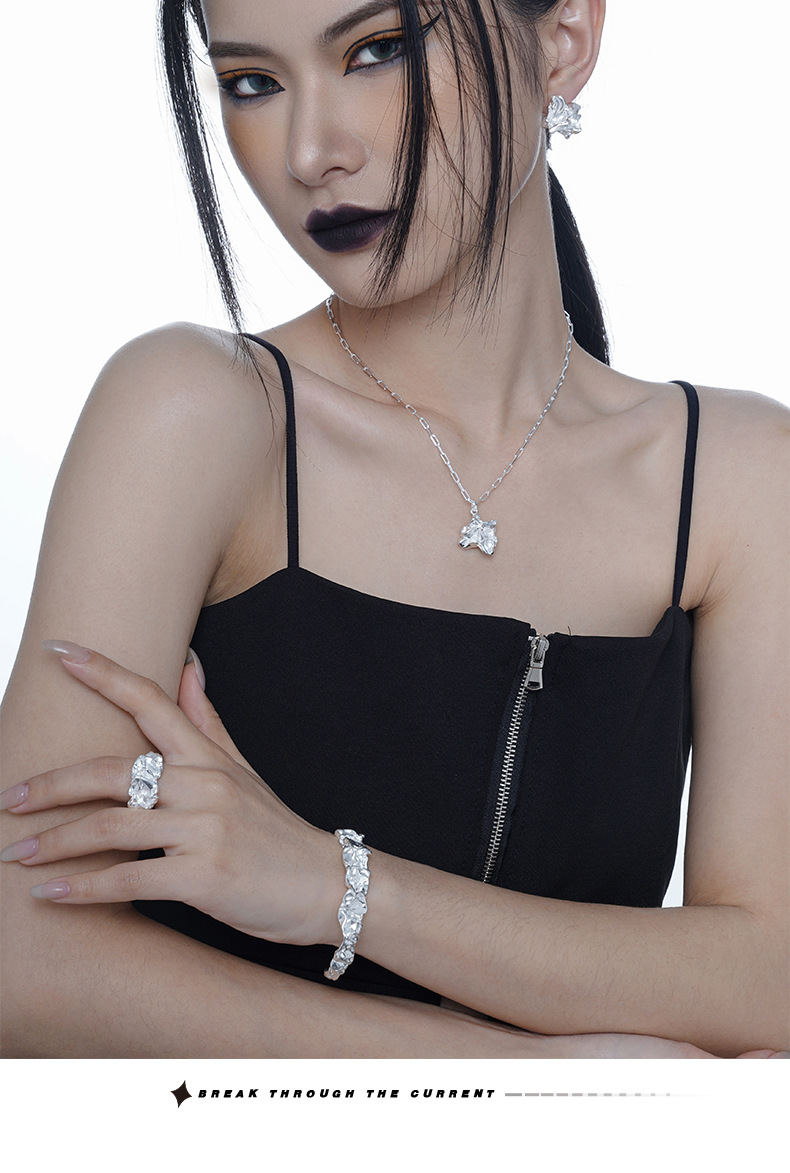 Fashion Geometric Sterling Silver Plating Open Ring 1 Piece