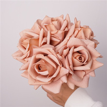5头湿感玫瑰花仿真花高级感家居装饰婚礼手捧花束手感保湿假花