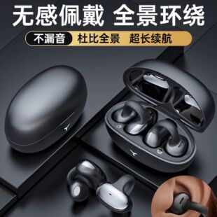 HM20 Cross-border Private Model Real Wireless Bluetooth Headset Ear Clip Ear-hanging Noise Reduction Sports Game Low Delay and Long Endurance