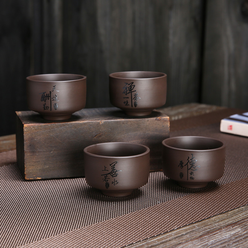 主人杯水杯紫砂茶陶瓷中式功夫茶具茶盏奶茶杯茶碗杯子家用厂家
