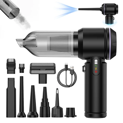 Blowing and Suction Integrated Handheld Dust | Tozsoranlar - cy-108-black-purple-round-hood
