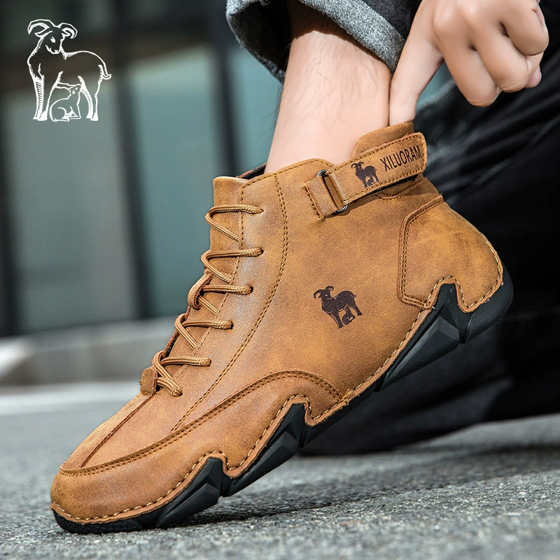Martens, мужская обувь, теплые полусапожки, большие размеры, средняя длина