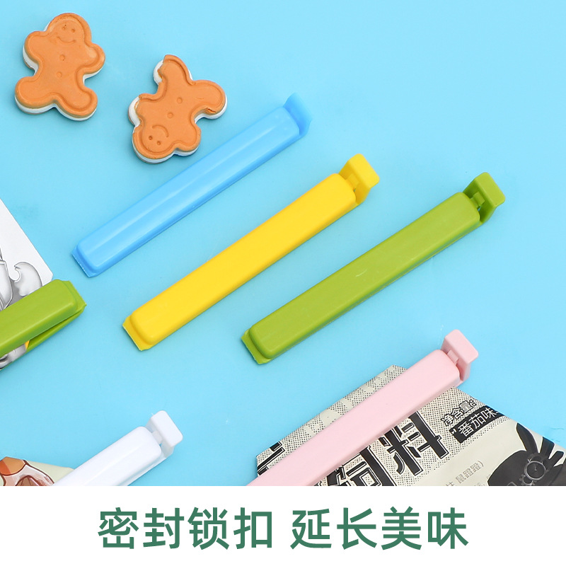 Fábrica en stock clip de comida clip de plástico bolsa de alimentos clip de sellado clip de té merienda bolsa de sellado clip de regalo