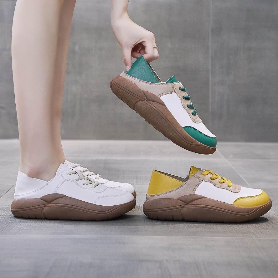 Ladies Casual Shoes Walking Shoes Work Shoes Sneakers Fabric Easy To Clean Breathable Versatile Footgear Footwear_voghion.com