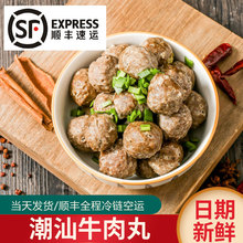 潮汕牛肉丸牛筋丸火锅食材250g手打丸子批发顺丰冷链汕头潮州特产