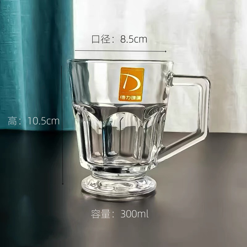 Tazas de desayuno caseras retrógradas resistentes al calor, tazas de agua de vidrio, tazas de bebida caliente, tazas de café de vidrio sin plomo, tazas de té image 6