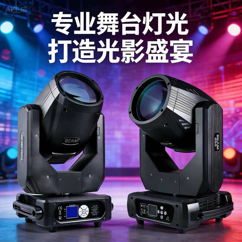 295W Moving Head Beam Light Beam Pattern Spotlight for Bars, Banquet Halls, Live Streaming Rooms, Colorful Rotating High-Brightness 380W 295W Moving Head Beam Light Beam Pattern Spotlight for Bars, Banquet Halls, Live Streaming Rooms, Colorful Rotating High-Brightness 380W