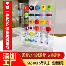 亚克力高尔夫球展示架30球陈列收藏柜挂墙上棒球收纳盒玻璃