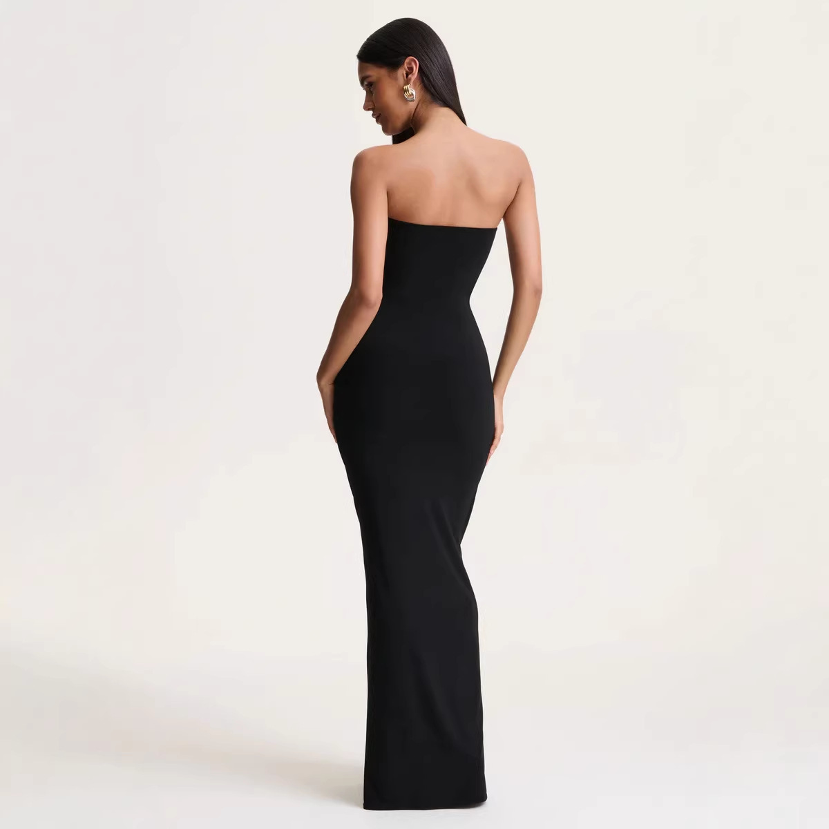 2026 primavera nueva línea sin mangas plegada cintura vestido de correa temperamento delgado vestido de pecho