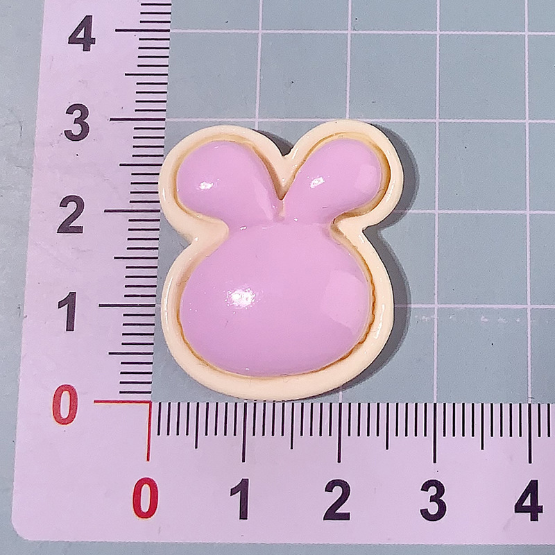 Nuevo dibujo animado trazado pequeño Mickey diy accesorios de resina tocado clips de cabello crema goma botones de zapatos materiales hechos a mano al por mayor