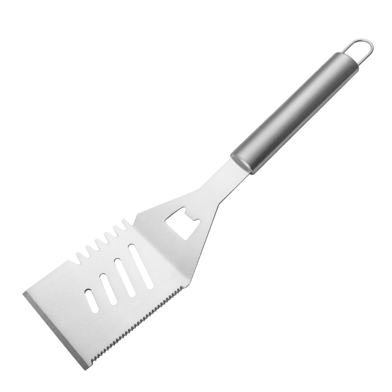 Juego de utensilios para hornear de acero inoxidable, herramienta de combinación de barbacoa, juego de barbacoa BBQ esencial para exteriores, juego de utensilios para hornear