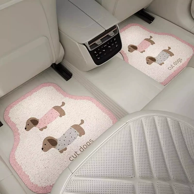 car floor mats for all – Avtomobil döşəmə paspasları - dachshund-back-row-backstage-5050cm-silk-loop-carpet