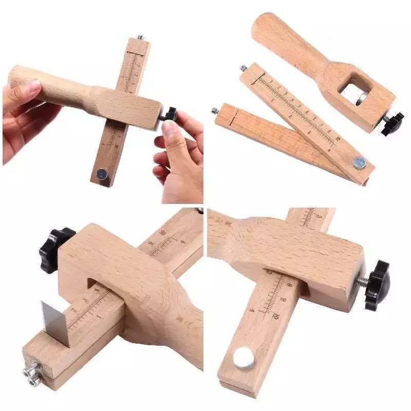 革のベルトの切断器の手作りのdiy革製品の木製の位置決めは、幅を調節することができます。|undefined