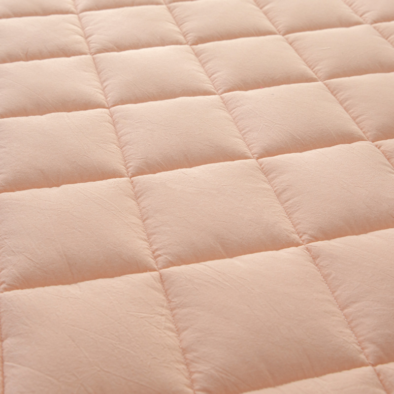 Class A solid color cotton mattress bedding household tatami pure cotton soft mattress yarn-dyed washed cotton anti-slip mat