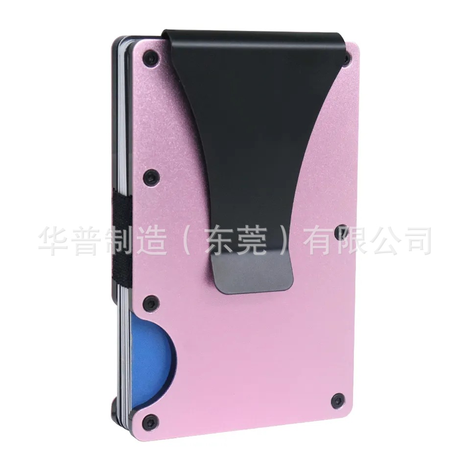 Cartera metálica antirrobo y antimagnética RFID para tarjetas de crédito, de fábrica, en stock en Amazon, de alta demanda, con opción de personalización de logotipo.