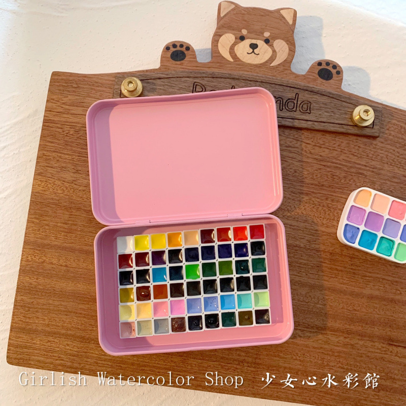 Tin box, 54 colors, 0.5 ml